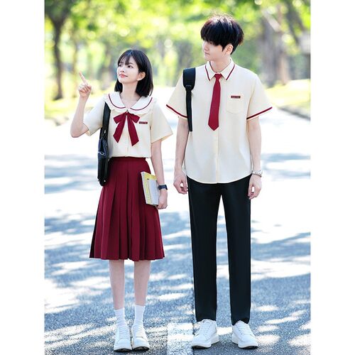 英伦JK学院风毕业班服套装夏季