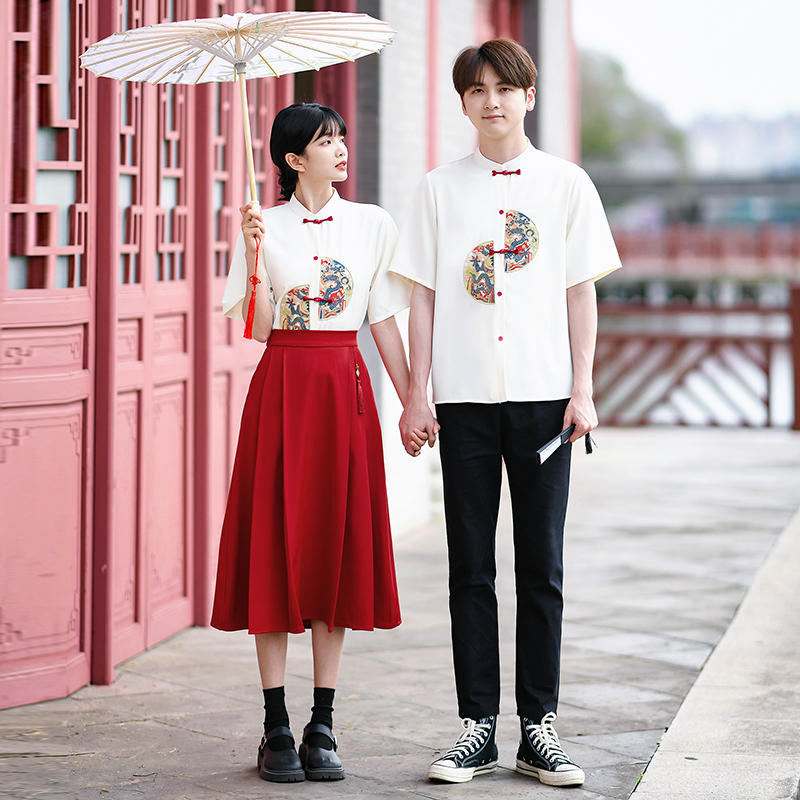 学院风初中生班服复古汉高