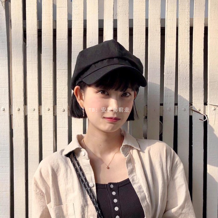 韩版文艺黑色棉麻八角帽子女春夏休闲百搭英伦复古贝雷画家帽报童,服饰配件/皮带/帽子/围巾,帽子,淘宝优惠券,粉丝福利购,淘宝优惠卷