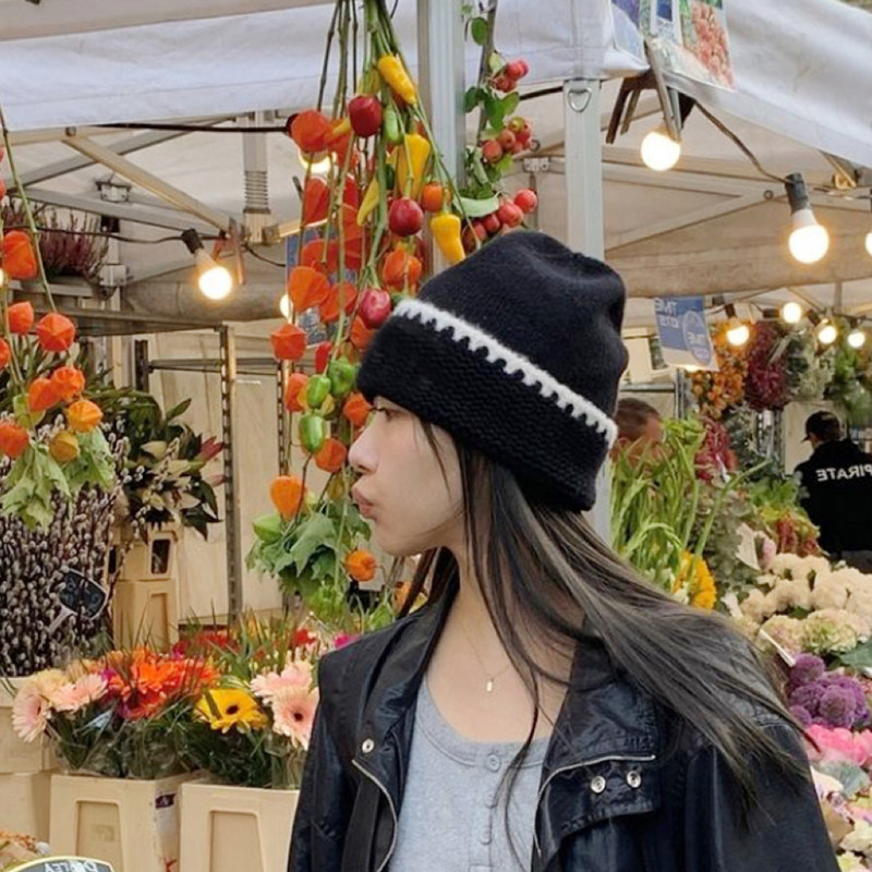 韩国东大门新款冬季拼色针织帽ins风复古百搭毛线帽保暖防寒冷帽,服饰配件/皮带/帽子/围巾,帽子,淘宝优惠券,粉丝福利购,淘宝优惠卷