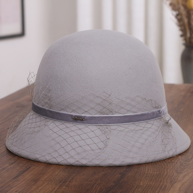 秋冬网纱蝴蝶结羊毛帽子女法式赫本风毛呢礼帽气质优雅盆帽渔夫帽,服饰配件/皮带/帽子/围巾,帽子,淘宝优惠券,粉丝福利购,淘宝优惠卷