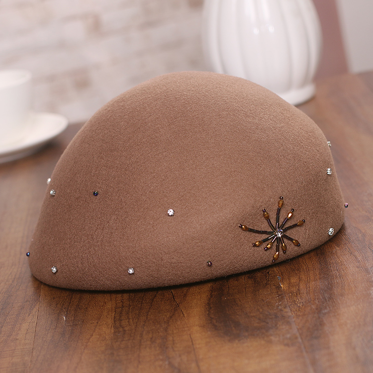 羊毛呢贝雷帽英伦复古画家帽帽子