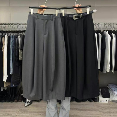 宽松显瘦阔腿垂感直筒长裤