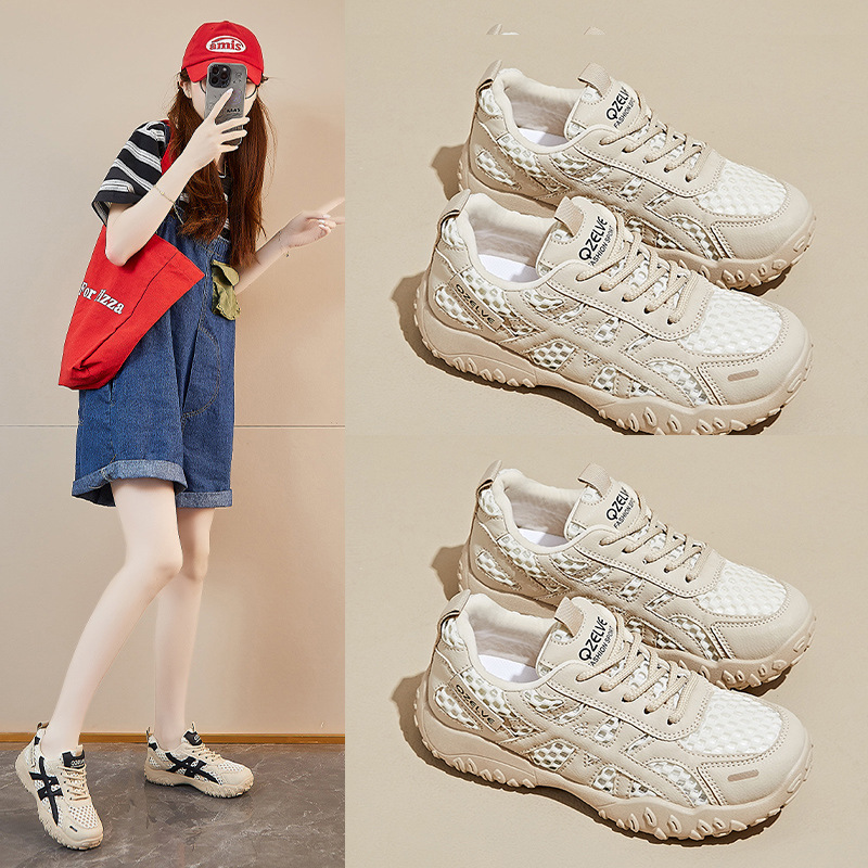ins韩版新款老爹鞋女潮流韩版夏季学生跑步休闲鞋网面透气xq-k08