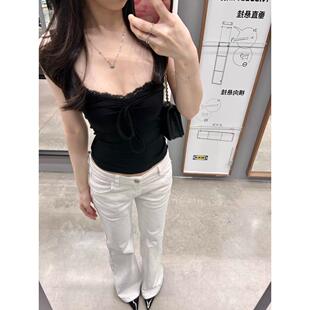 美式 显瘦心机蕾丝内搭日常百搭背心小上衣夏 甜辣纯欲风吊带女修身