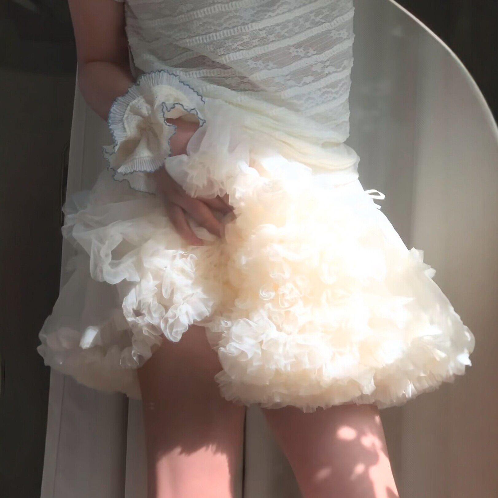 芭蕾风tutu裙韩系奶油网纱蓬蓬裙半身裙女蛋糕裙减龄仙女凸凸短裙