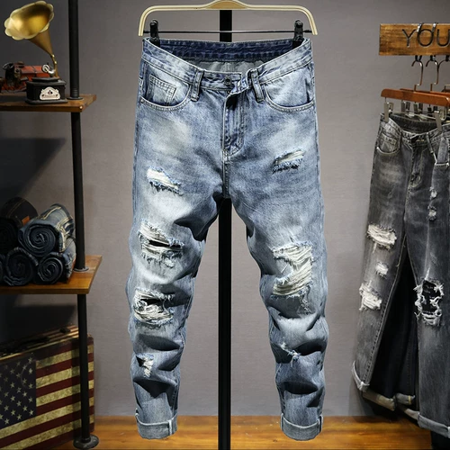 Джинсы, заплатка для ремонта пятки, ретро штаны для отдыха, облегающий крой, в корейском стиле, средняя посадка