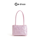 格调studio轻奢小众绸缎粉色包包夏日多巴胺手提包通勤单肩托特包