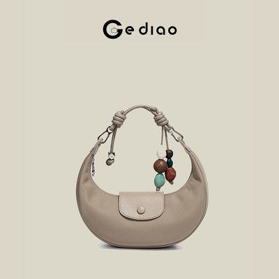 牛皮革半月形腋下女士2025冬新款