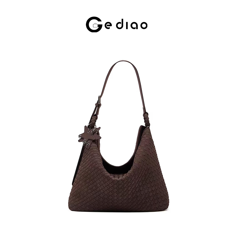 复古软皮编织pu包包2025秋冬