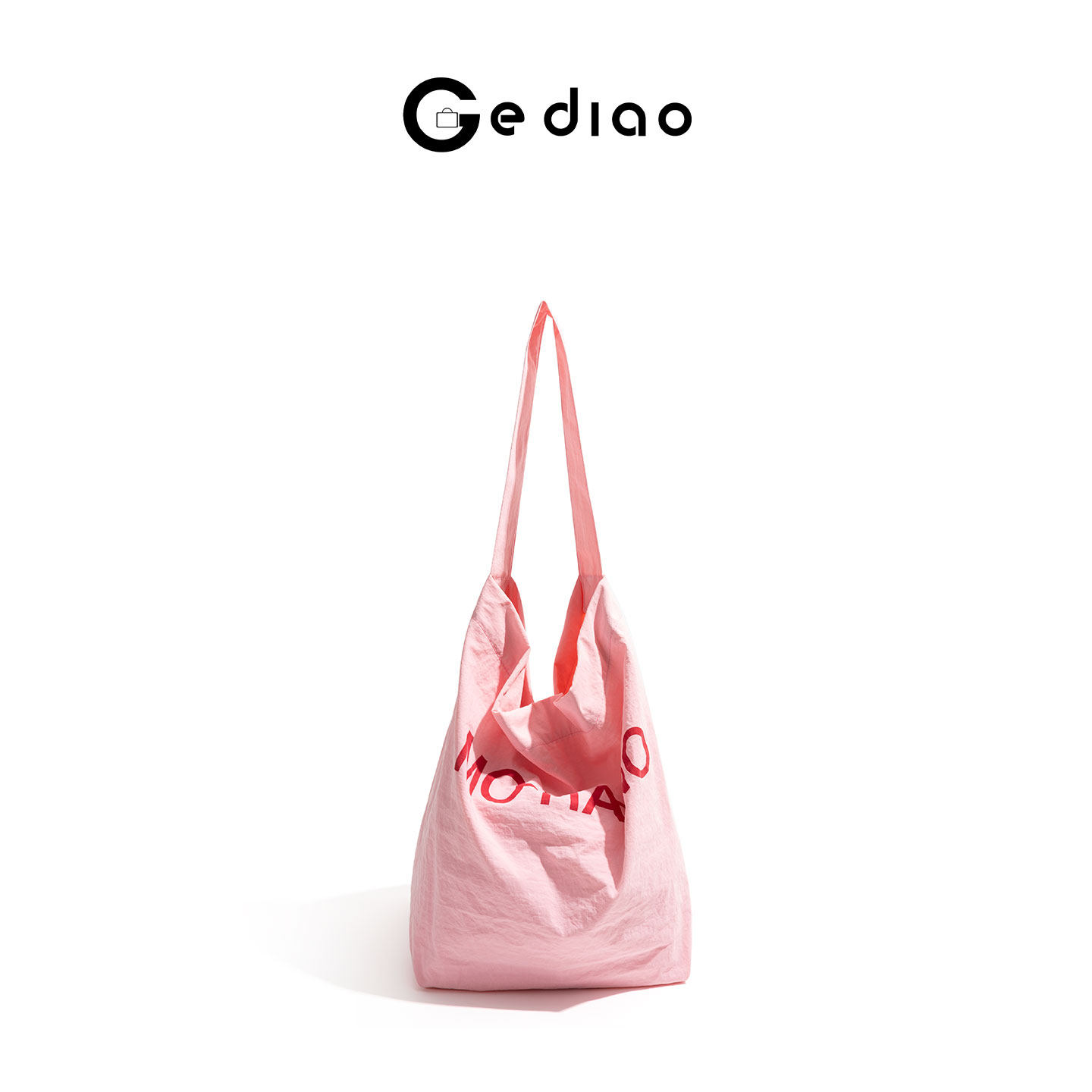 格调studio韩系简约帆布粉色包包女款大学生慵懒风百搭单肩托特包