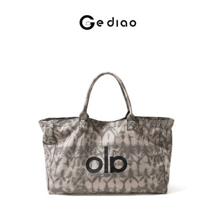 格调studio美式撞色设计感帆布包包瑜伽运动大容量手提单肩托特包