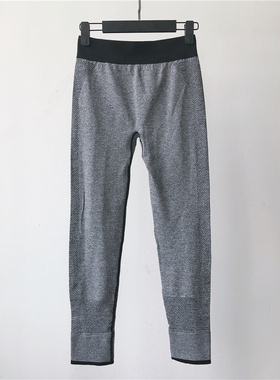 WU比好穿！灰色！修身弹力速干裤运动裤跑步健身瑜伽裤女打底裤