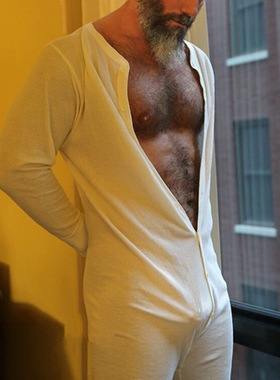 New Men Onesies Sexy Comfortable Jumpsuit Homewear 连体衣男