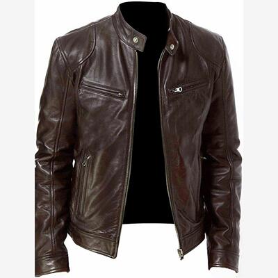 Men'sleatherjackpring