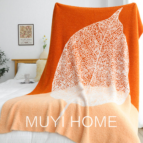 四季通用休闲毯半边绒简约现代