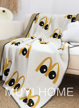 MUYI家M逗儿猫咪毛毯现代简约客厅沙发毯床上盖毯办公室午休毯子