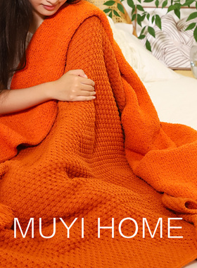 北欧风大吊穗毛毯客厅沙发毯盖毯民宿毯子装饰毯午睡毯床尾毯