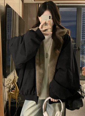派克服双面穿超好看冬装厚外