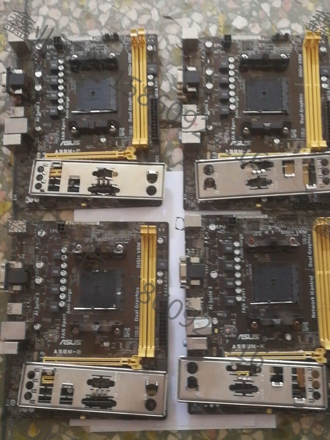 华硕fm2ba55/a58/a68主板拆机正常使用带挡板