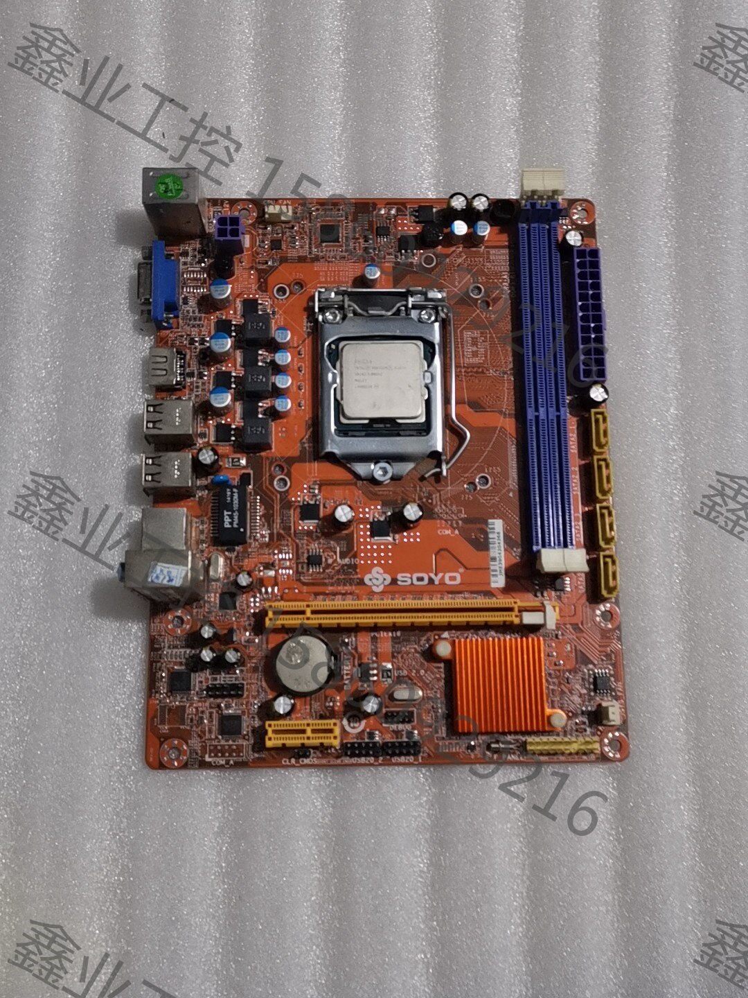 梅捷h61主板 1155针 针脚完好 支持22nm 测试稳定