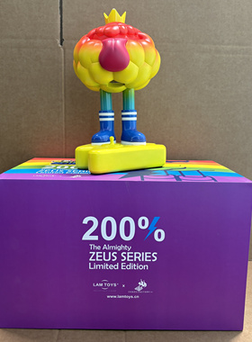 LAMTOYS 无敌宙斯200%大手办摆件24cm潮玩礼物客厅展品带灯丑萌