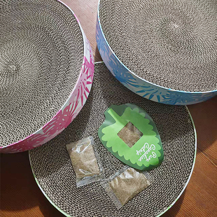 雌毛球 3个一组 AFP圆形猫抓板