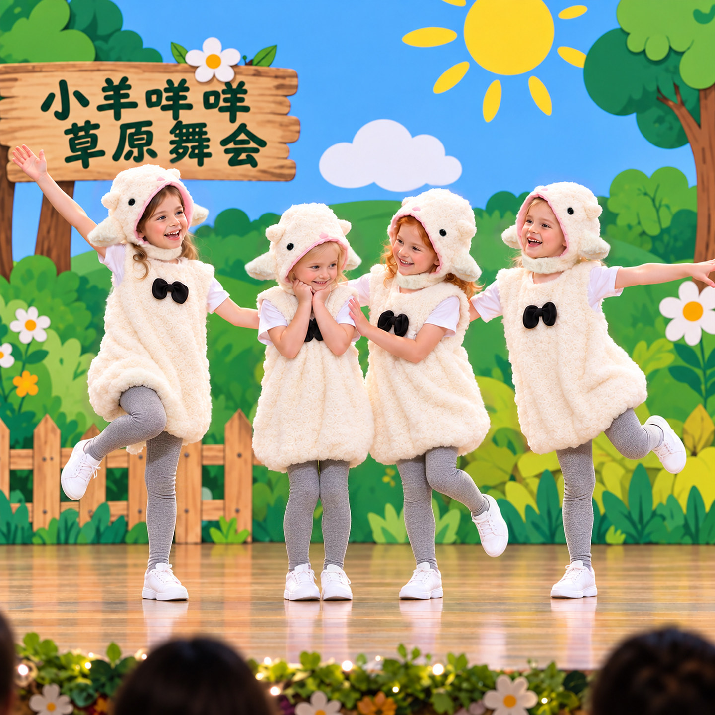 儿童小羊表演服舞台剧演出道具