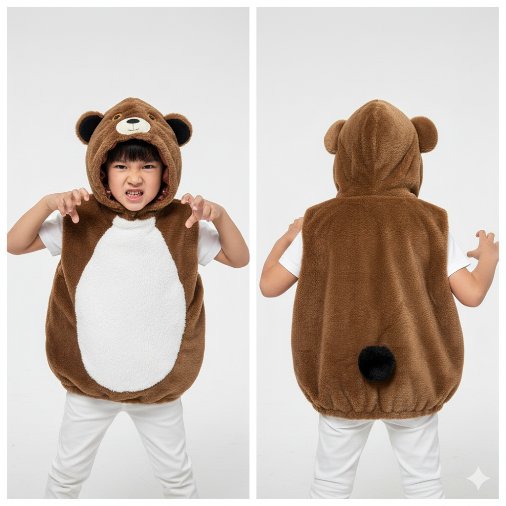 小熊表演服3-6岁幼儿园舞台剧