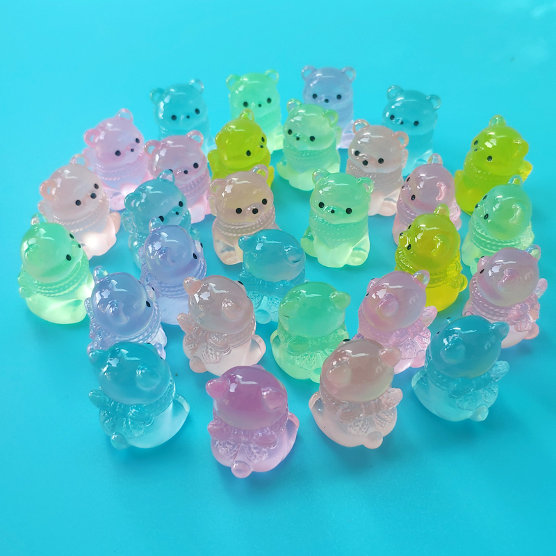 微缩桌面小摆件夜光北极熊