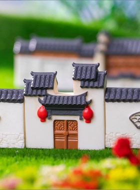 徽派江南古建筑房子模型