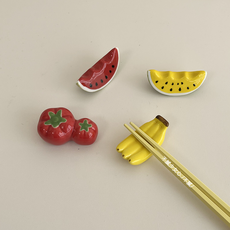 西瓜创意礼物笔托陶瓷
