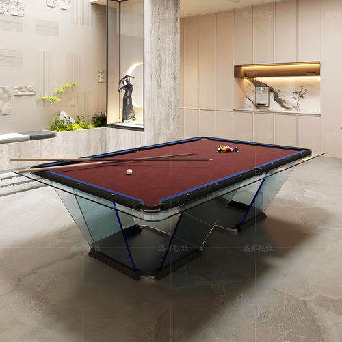 意式高端水晶玻璃台球桌