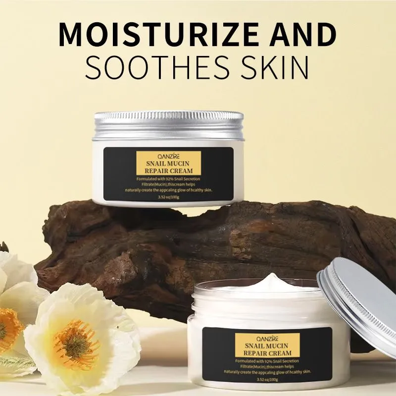 跨境外贸蜗牛黏蛋白面霜Snail mucin repair cream保湿面霜100g