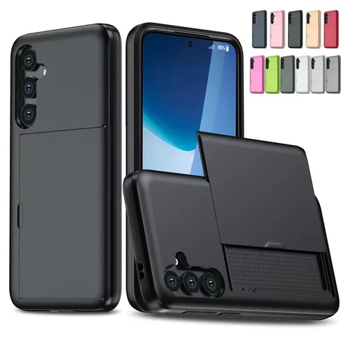 适用三星S26 Ultra滑盖插卡手机壳 S25Plus铠甲保护套Note20潮A16