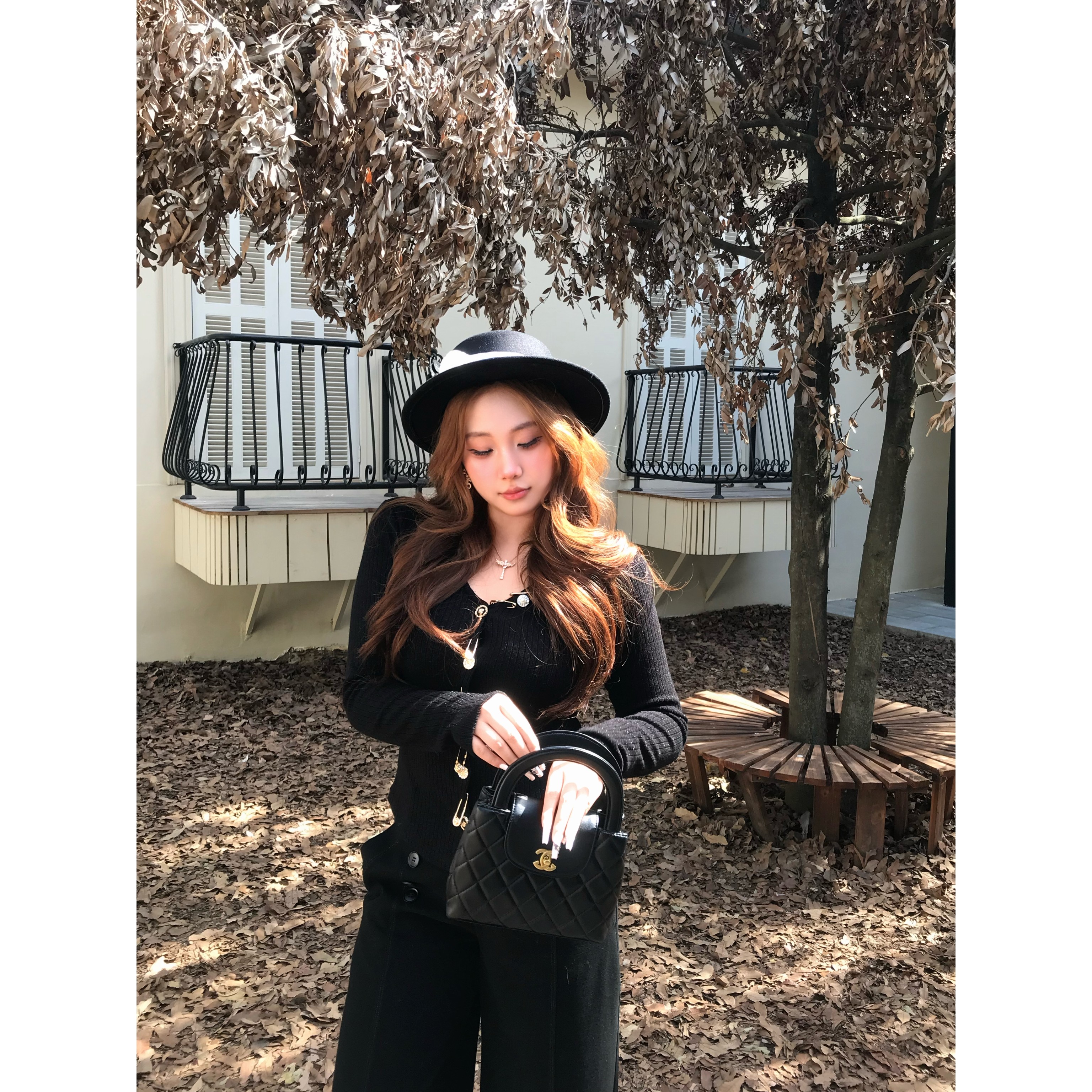 【黑金审美】丝丝定制黑色纽扣针织开衫女早秋季打底毛衣,女装/女士精品,毛衣,淘宝优惠券,粉丝福利购,淘宝优惠卷