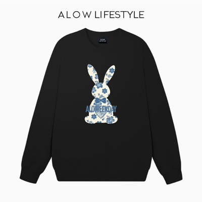 【正品】ALOW LIFESTYLE生活系列 2025秋冬情侣圆领印花卫衣外套