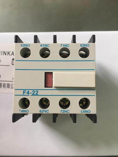 上海民开电器CJX2交流接触器辅助触头F4-22（LA1 DN22） 二开二闭