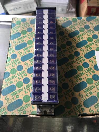 浙江盛菱TD-2015 20A 轨导式15位组合接线端子 排板 端柱A级铜件