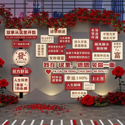 网红打卡破烧烤火锅饭店墙面壁市井风格装饰创意餐饮氛围挂画复古