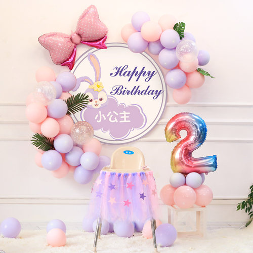 星黛露达菲熊兔子生日派对宝宝宴