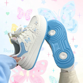 回力蝴蝶原创小白鞋 甜妹小众运动休闲厚底板鞋 子女鞋 百搭学生爆款