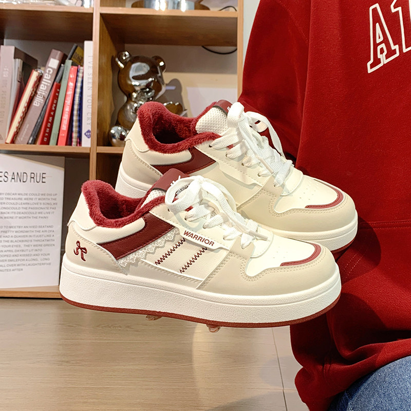 回力女鞋加绒厚底板鞋女百搭休闲冬季保暖二棉鞋新款爆款小白鞋子,女鞋,休闲板鞋,淘宝优惠券,粉丝福利购,淘宝优惠卷