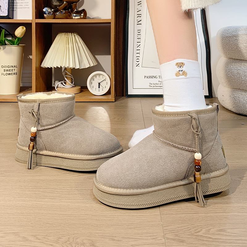 回力雪地靴加绒加厚保暖面包棉鞋