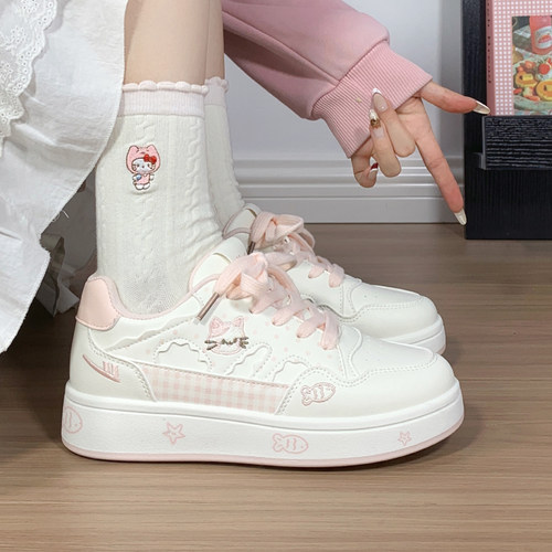 回力可爱猫咪板鞋轻便爆款休闲鞋