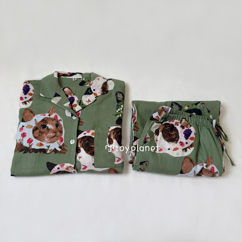 A类全棉纱布四季女士舒适家居服