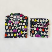 梨想派 全棉家居服套装 纯棉磨毛绒布女士舒适春秋冬睡衣长袖 长裤