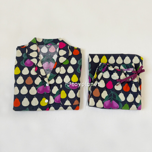 梨想派 |纯棉磨毛绒布女士舒适春秋冬睡衣长袖长裤全棉家居服套装