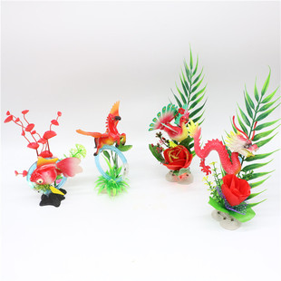 糖塔莲花创意摆件摆盘装饰小配件仿真花草点缀糖塔顶装饰小摆件