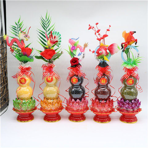 摆件五谷杂粮五谷丰登创意礼品佛前供品家用寺庙装饰摆设